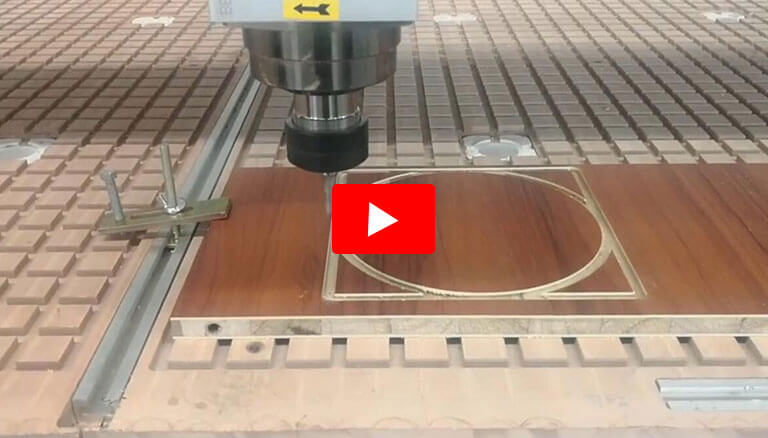 High Precision CNC Router Milling Wood Panel Square Round Milling Engraving Cutting Test
