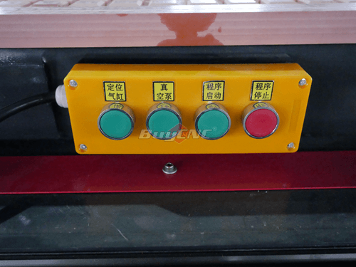 NEW Independent control button for the pop-up pin vacuum pump start stop
