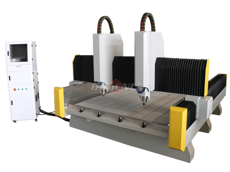 2 spindle stone cnc router