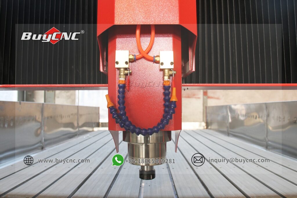 CNC tombstone router spindle
